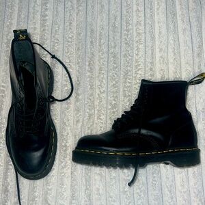 matte black Doc Martens